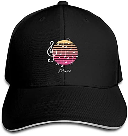 הערות מוסיקה כובע בייסבול קלאסי של כובע הכריך Snapback