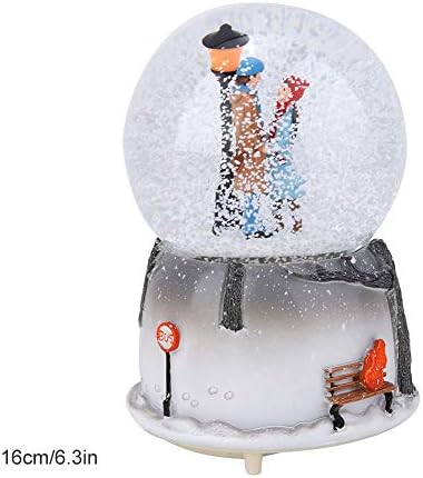 כדורגל שלג טלטל כדור נצנצים כדור חידוש לילה אור מוזיקלי שלג קופסת מוסיקה קופסת שולחן עבודה קישוט