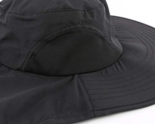 בית מעדיף חיצוני UPF50+ כובע שמש כובע דיג רחב שוליים עם דש צוואר