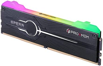 Proxmem Spear DDR5 RAM RGB 32GB 5200MT/S 1.25V CL40-40-40 288 PIN ערכת זיכרון שולחן עבודה-שחור