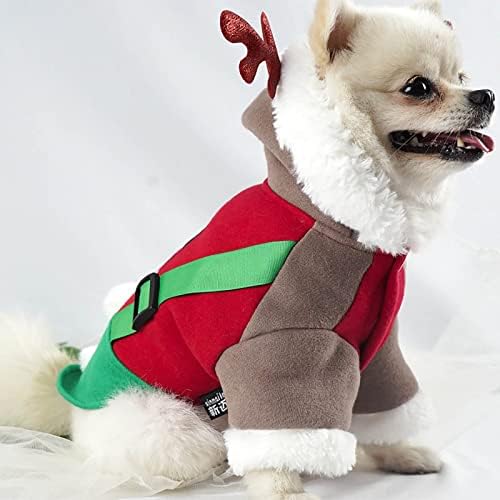 בגדי חיות מחמד לכלבים קטנים מעצבים גברים נראים סתיו וחורף יום חג המולד ארבע רגליים מעבה כפתור חמים כפתור כלב כלב