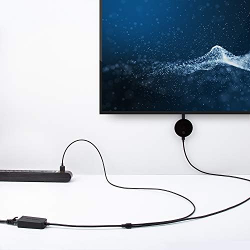ענייני כבלים מיקרו USB ל- Ethernet מתאם עד 480 מגהביט לשנייה לזרם מקלות כולל Chromecast, Google Home Mini