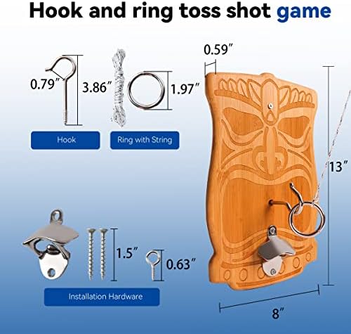 GSE HOOK וטבעת זורקים משחק קיר קיר לילדים מבוגרים, משחק טבעת טבעת למשחק מסיבות כיף חיצוני/מקורה משפחתי
