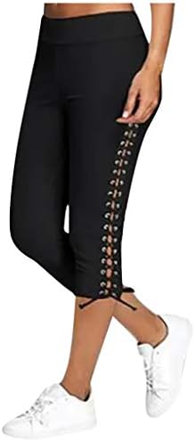 מכנסי מכנסי מטען לנשים מכנסיים לנשים מערכות מכנסיים מודפסות לנשים בגדים טרנדיים קפרי לנשים נשים CA שחור