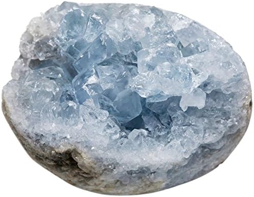 חבילה של Mookaitedecor - 2 פריטים: ענבר גולמי טבעי אשכול גביש אשכול גיאוד אבן גאוד וטבעי סלסטיט מינרלי קריסטל