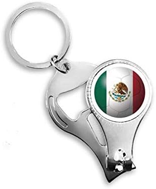 מקסיקו דגל לאומי כדורגל כדורגל כדורגל ניפר טבעת טבעת מפתח בקבוקי שרשרת פותחן