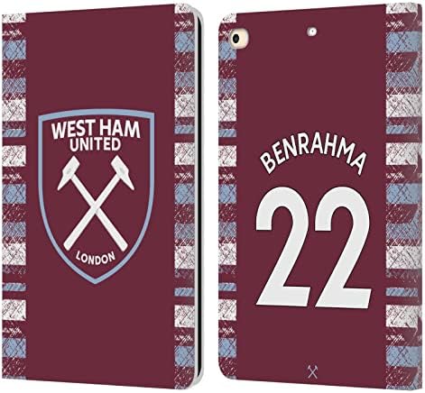 עיצובים לתיק ראש מורשה רשמית West Ham United FC Saïd Benrahma 2022/23 שחקנים ערכת בית ערכת עור ארנק