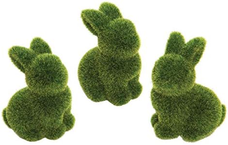 Gallerie II ירוק אזוב נוהר ארנב פסחא פסלטים, ירוק/3 ירוק