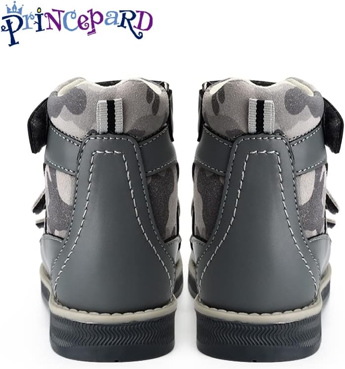 סנדלים אורטופדיים של פרינספארד לילדים, נעלי תיקון לפעוטות עם גב גבוה וקרסול ותמיכה בקשת