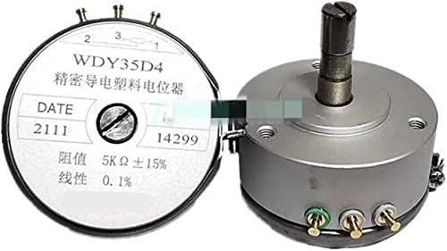 Pitentiometers yanmao potentiometer 1pc WDD35D4 1K 2K 5K 10K אוהם 2W WDD35D-4 פוטנציומטר פלסטיק קונדרלי