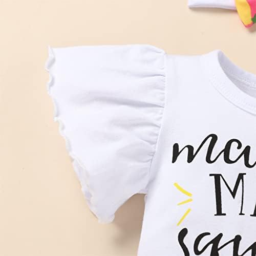 Momker Baby Gileaways מתנות מתנות בנות בנות תלבושות קיץ דפוס מכתב