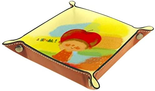 Lyetny Girl Box Box Candy Holder Sundries מגש שולחן עבודה מארגן אחסון נוח לנסיעות, 16x16 סמ