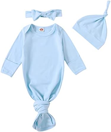 פימנסי יילוד תינוק שק שינה + כובע + סרט 3 יחידות עבור יוניסקס תינוקות תינוקות בני בנות החתלה