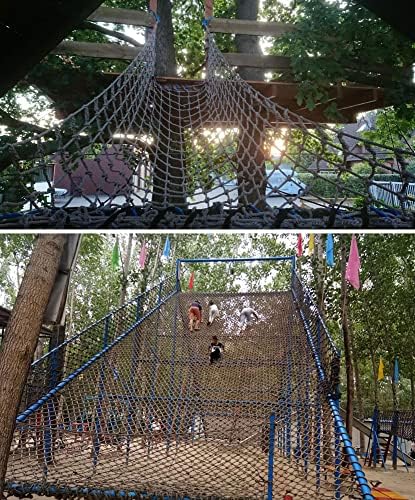 גן שעשועים חיצוני טיפוס נטו לילדים, 12 ממ-10 סמ כבד החובה בטיחות חבל בנוטינג עבור מרפסת מעקה מדרגות רשת חבל בנוטינג,