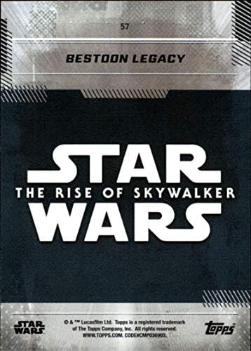 2019 Topps מלחמת הכוכבים העלייה של Skywalker Series One 57 Bestoon Legacy Card