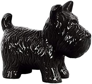 בנג'ארה, בנזארה שחורה BM179349 קרמיקה עומדת וולש טרייר כלב פסלון