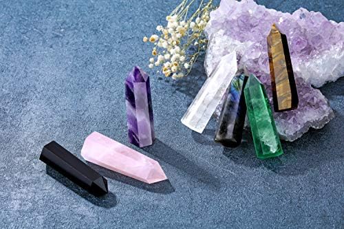 Crysryaers Labradorite Crystal שרביט 2.3 -2.8 מגדל קריסטל ריפוי טבעי 6 קוורץ עובדי גביש נקודת חן אבן חן.