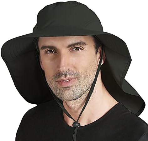 אורולאי יוניסקס כובעי חיצים חיצוניים הגנה על שמש כובע דיג רחב צוואר צוואר דש צוואר upf 50+
