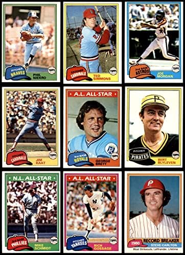 1981 Topps Baseball Set Set Ex+
