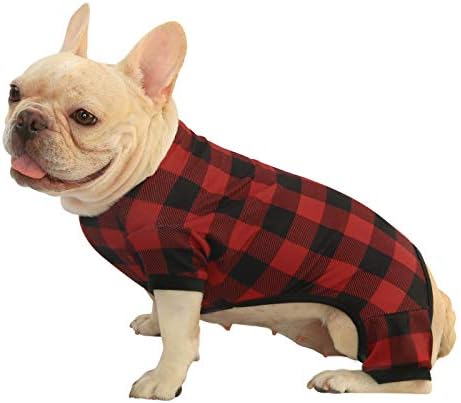 כלב HDE פיג'מה כלב קל כלב PJS חתיכה אחת חולצות סרבל לכלבים בגדי גור חמודים לכלבים קטנים בינוניים גדולים