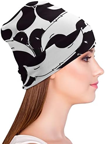 באיקוטואן חמוד פנדה פרצופים הדפסת כפת כובעי גברים נשים עם עיצובים גולגולת כובע