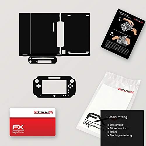 Nintendo Wii U Skin FX-Velvet-Black מדבקה מדבקה עבור wii u
