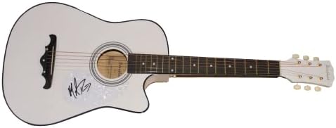 מייקל ריי חתם על חתימה בגודל מלא גיטרה אקוסטית ב/ג 'יימס ספנס אימות ג' יי. אס. איי. קוא - מוזיקת קאנטרי סופרסטאר-עמוס