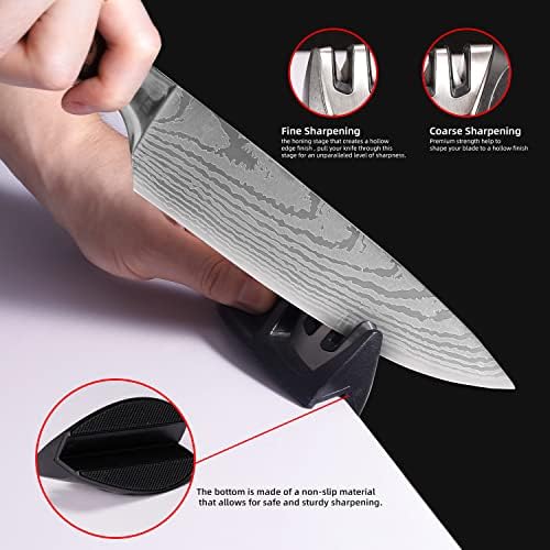 8 אינץ נירוסטה שף סכין סט מקצועי יפני שפים סכין סכין מחדד עם אריזת מתנה