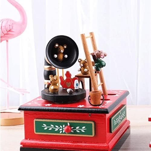 WODMB Merry-Go- עגול Santa Claus Music Box Toy Kontort