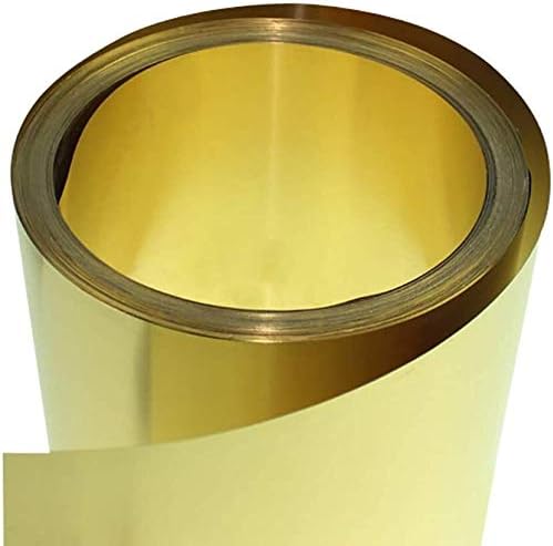 צלחת פליז אמקי גיליון פליז צלחת רדיד סרט זהב ח62 עובי 0.8 ממ, ארוך 1000 ממ/39.3 אינץ רדיד מתכת