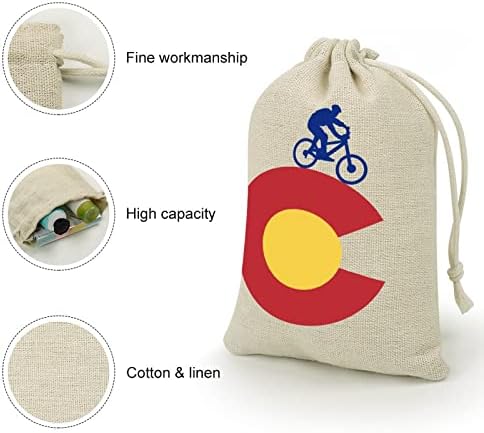 שקיות אחסון של רכיבה על אופניים בהר קולורדו שקיות אחסון שקיות מתנה לכיסי מתנה לשימוש חוזר וקומפקטי