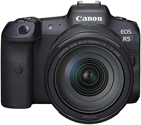 Canon EOS R5 מצלמה דיגיטלית ללא מראה עם RF 24-105 ממ F/4L היא עדשת USM עם LEXAR 128GB CFEXPRESS TYPE-B כרטיס