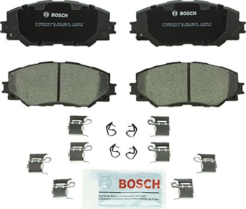 Bosch BC1210 SEATECTACTER PREMIUM CERAMIC SICK SET SET - תואם ל- LEXUS HS250H נבחר; Vibe פונטיאק; Scion XB,