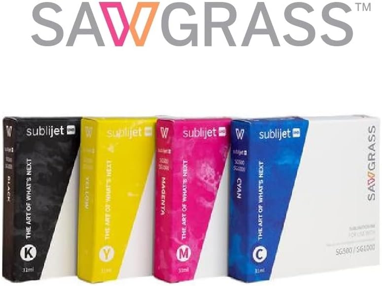 Sawgrass SG500 סובלימציה מחסנית דיו סובליג'ט UHD עם 110 גיליונות נייר סובלימקס ו -3 קלטות