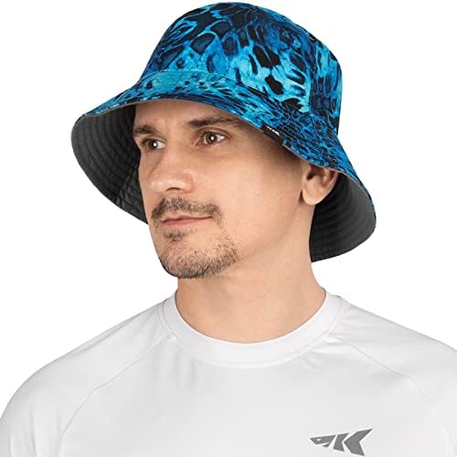 Kastking Sol Armis upf 50 כובע דלי לגברים ונשים - כובע הגנה מפני שמש מתקפלת, כובע דיג הפיך וכובע טיולים