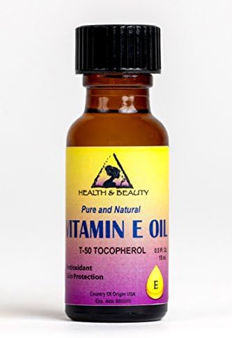 טוקופרול ט-50 ויטמין שמן אנטי אייג ' ינג פרימיום טבעי טהור 0.5 עוז בבקבוק זכוכית
