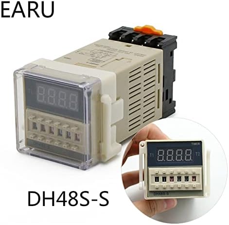 Scruby DH48S-S-S-0.1S-990H AC 110V 220V DC 12V 24V מחזור חוזר מחזור SPDT תכנות מתג זמן מתג