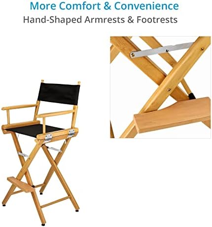 PROIAM CAMEAR של הבמאי המתקפל לסרטים, ערכות סרטים, אולפנים ועוד. כיסא עץ עם עומס של עד 136 קג /