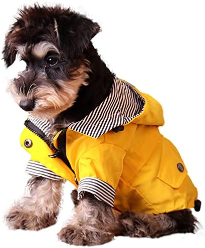 רוכסן כלב רוכסן גשם חיות מחמד חיות מחמד אטום למים עם מכסה המנוע כותנה רכה בטנה אטומי אגרוף אגרוף בגדים