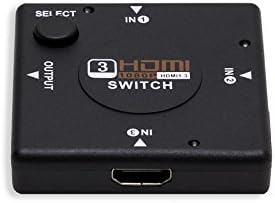Syba SY-SWI31028 Compact 3 יציאה HDMI 1.3 תיבת רכזת מתגים, תחרות פרוטוקול HDCP 1.2