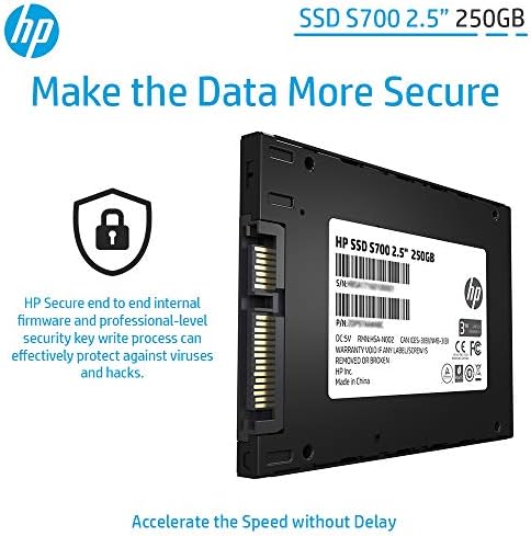 HP SSD 2DP98AAABC 250GB S700 2.5 אינץ 'קמעונאות