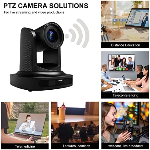 Owon POE30X מצלמת PTZ זורמת חיה, 3G-SDI IP IP Livestream Camera Support