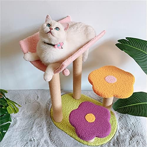 גרט צבעוני פרח חתולי טיפוס מסגרת סיסל שריטה לוח אשף של חתולי עץ כפת נסיכת כסא נוח דן גדול חתולים