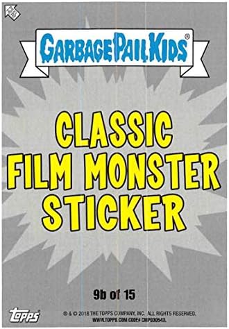2018 Topps Farbage Pail Kids Oh Oh The Horror-Ell Classic Monster B Puke 9B לונר LON X כרטיס מסחר רשמי שאינו
