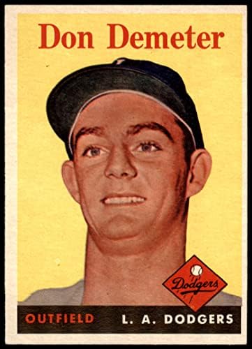 1958 Topps 244 Don Demeter Los Angeles Dodgers PSA PSA 6.00 Dodgers