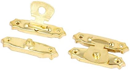 ארגז כלים X-DREE תיבת מתנה תיבת מנעול תפסים TOGGLE HASP צליל זהב 10 יחידות (CAJA DE HERRAMIENIENAS CAJA DE