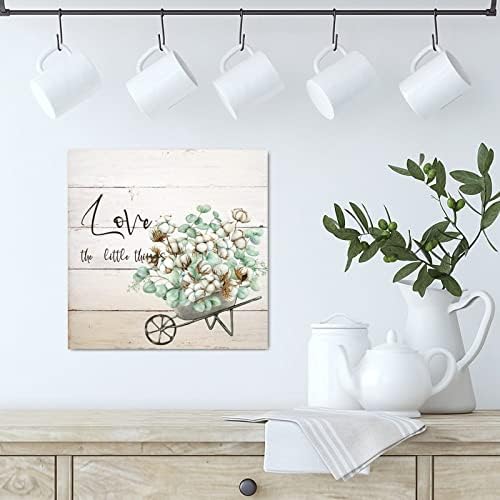 Evans1nism סימני עץ אוהבים את הדברים הקטנים לוחות עץ לבנים קופוק פרחים פרחים סגנון קיר עיצוב פרחים