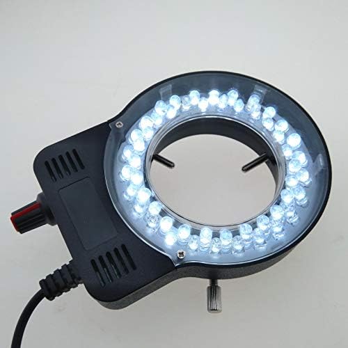 טבעת מיקרוסקופ אור מתכווננת 52 מקור תאורת LED, תאורת כוח USB, קוטר 2.4 אינץ 'בקוטר