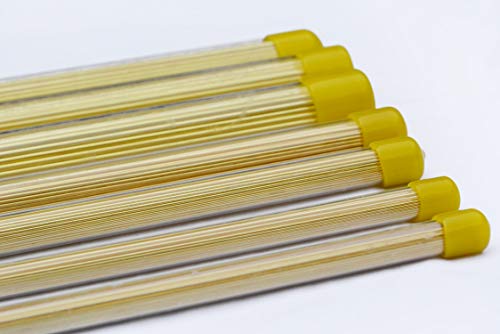 10 חתיכות של צינור אלקטרודה פליז קידוח א. ד. מ. 0.3 מ מ על 300 מ מ