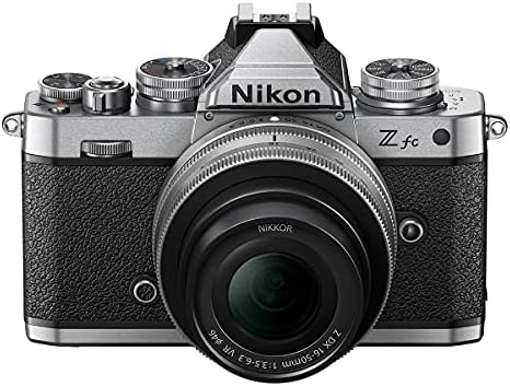 Nikon Z FC DX-Format מצלמה דיגיטלית נטולת מראה עם Z DX 16-50 ממ f/3.5-6.3 VR עדשה, צרור כסף עם